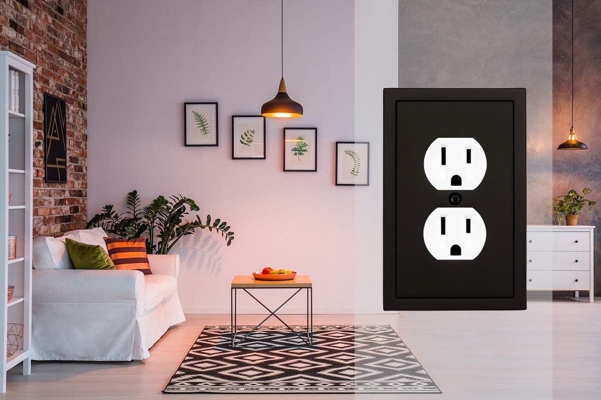 Matte Black Outlet Covers