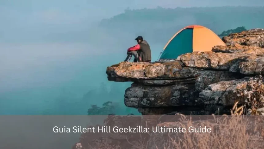 An man sitting on a hill similar to Guia Silent Hill Geekzilla